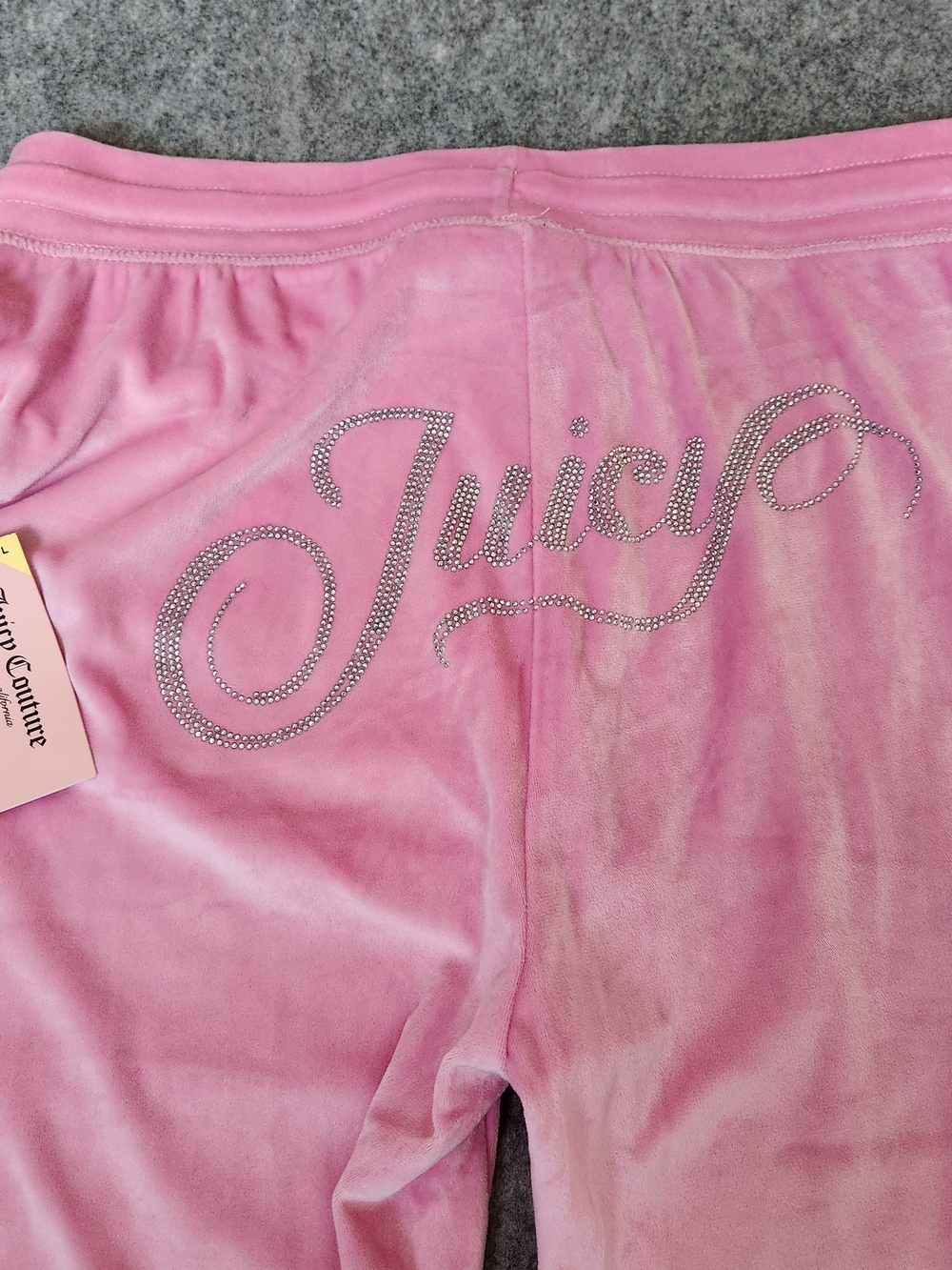 Juicy Couture Los Angeles California Sleepwear Pants Women's L Pink Rhinestones